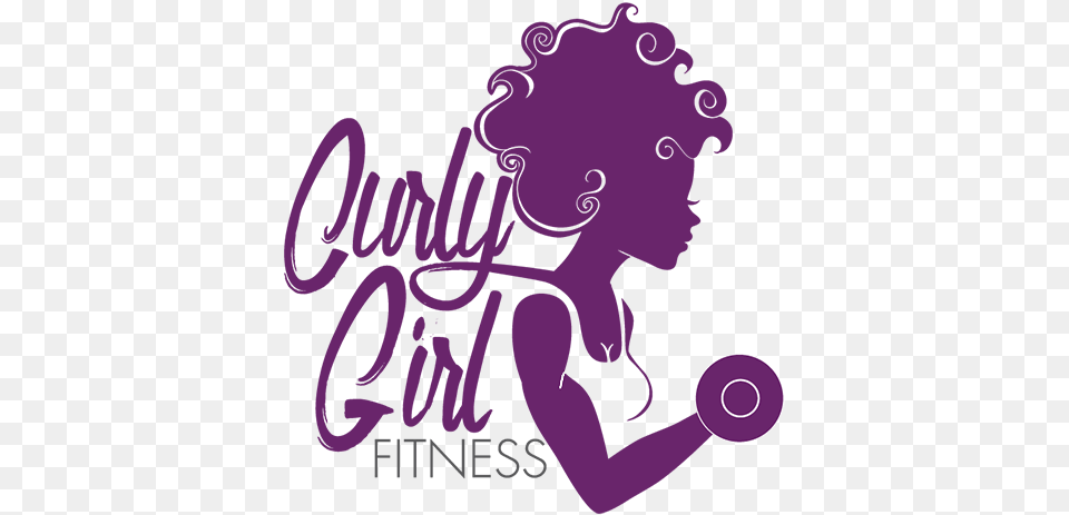 Curly Girl Fitness Fitness Girls Logo, Purple, Art, Graphics Free Transparent Png