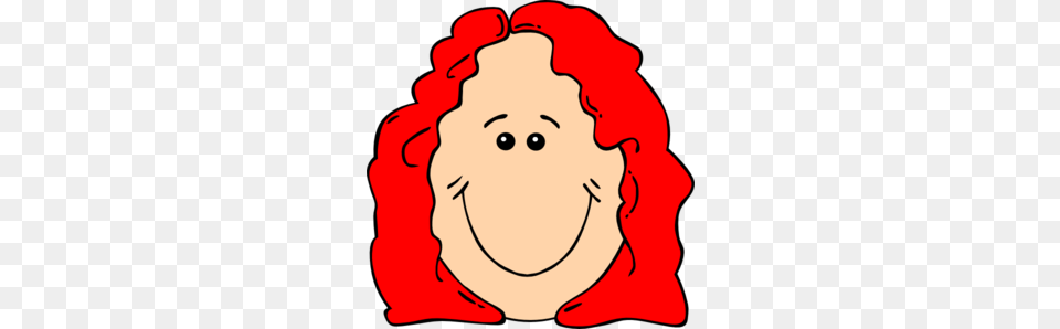 Curly Hair Cartoon Clipart, Baby, Person, Head, Face Free Png Download