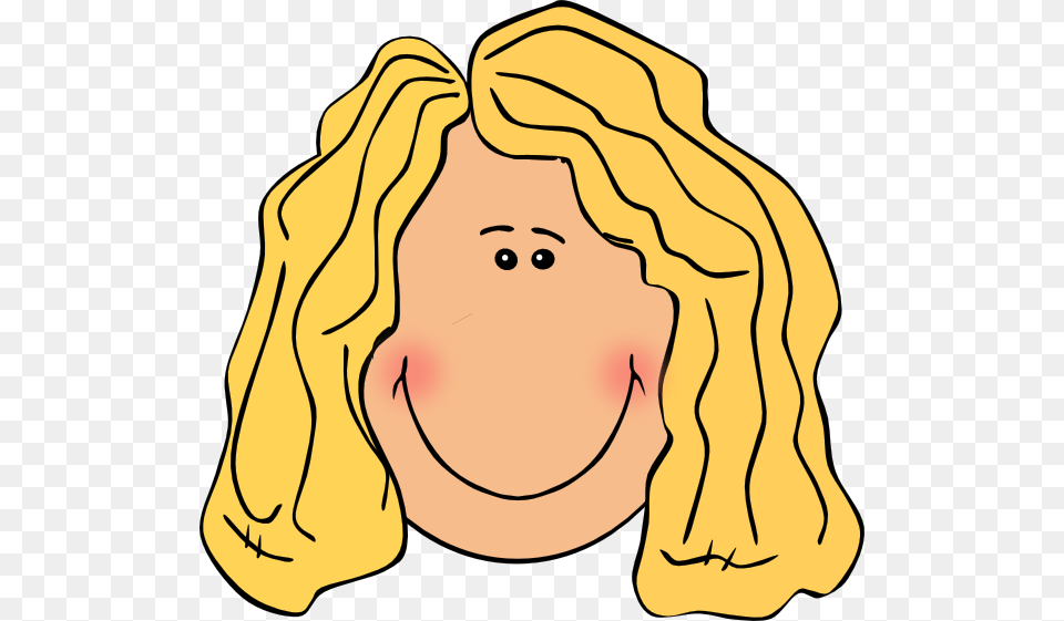 Curly Hair Clip Art, Head, Person, Baby, Face Free Png Download