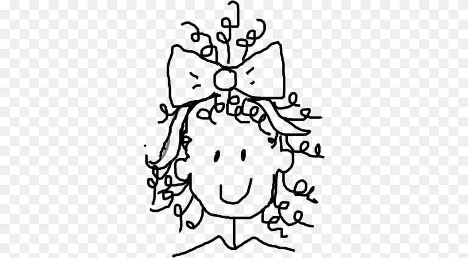 Curly Hair Transparent White Curly Hair Cartoon Girl, Art Png Image