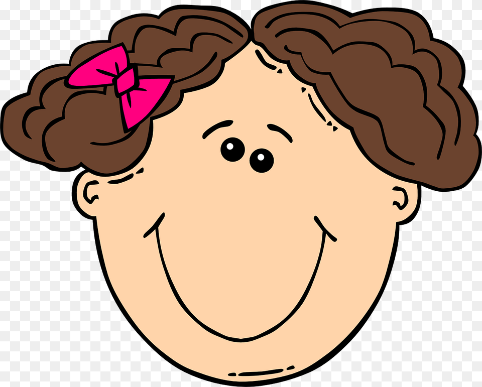 Curly Haired Girl Clipart, Baby, Person, Food, Nut Free Png