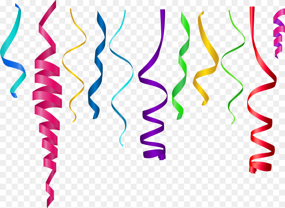 Curly Ribbons Curly Ribbons, Paper, Confetti, Art, Graphics Free Transparent Png