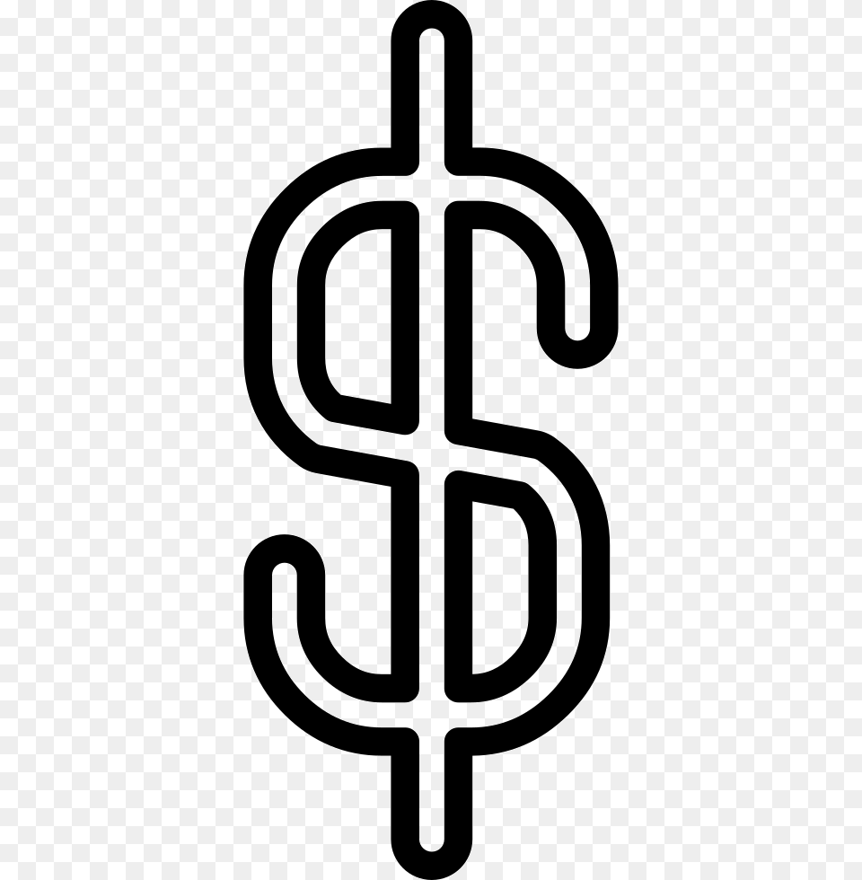 Currency Dollar Sign Currency Symbol, Stencil, Cross, Electronics, Hardware Free Transparent Png