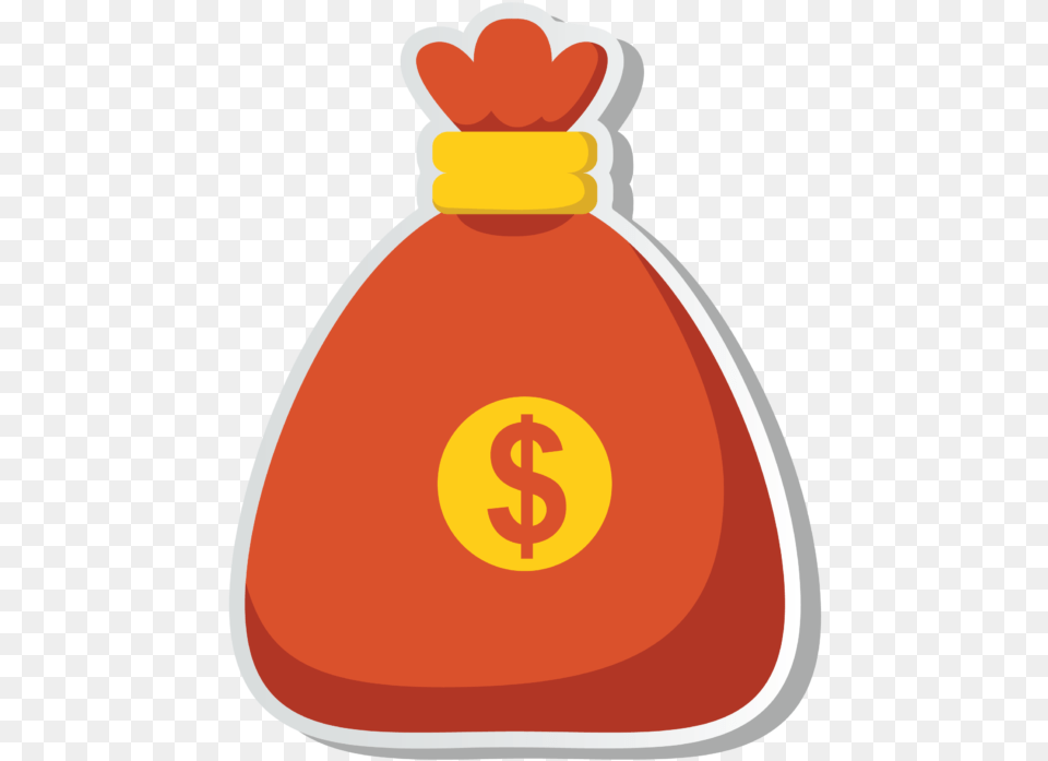 Currency Money Payment Bag Orange Money Bag, Ammunition, Grenade, Weapon, Bottle Free Transparent Png