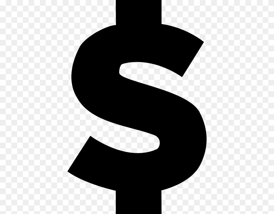 Currency Symbol Money Bag Dollar Sign Coin, Gray Free Png