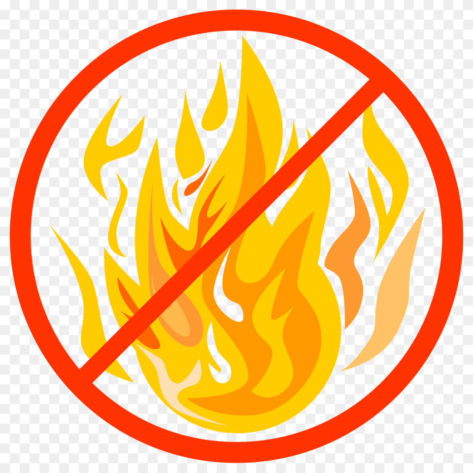 Current Fire And Fireworks Restrictions To Help You Have A Ban Plastic Clip Art, Flame, Food, Ketchup Free Transparent Png