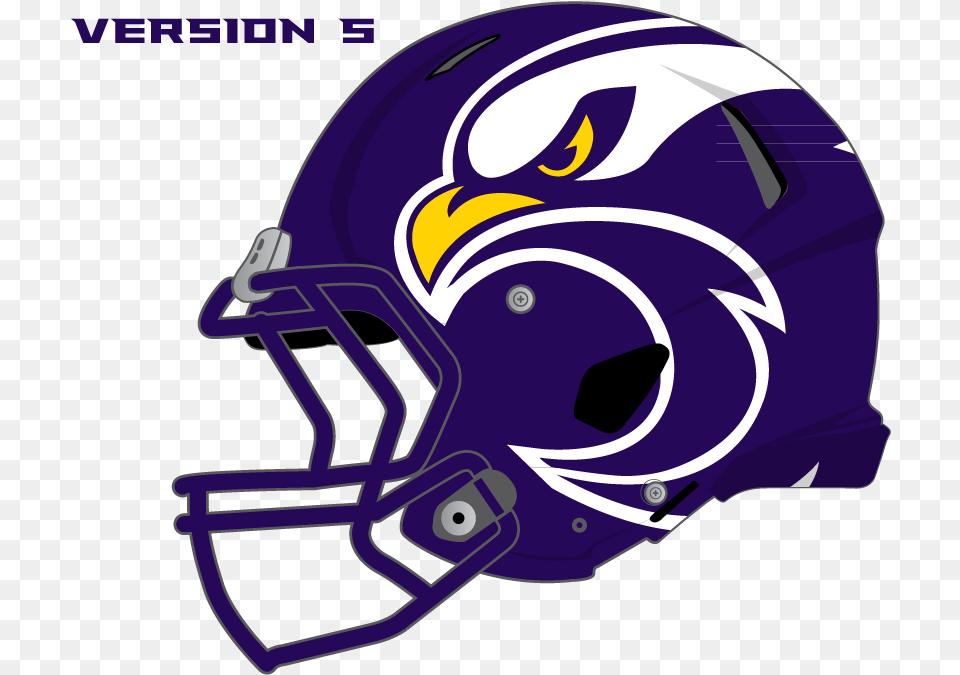 Current Hanford Helmet Concept 5 Helmet School Football Logos, Crash Helmet, American Football, Person, Playing American Football Png