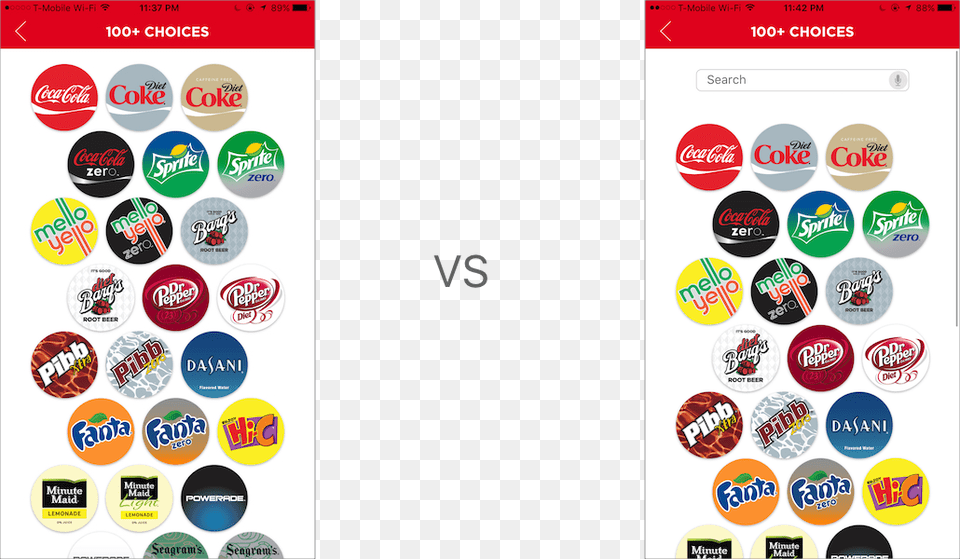 Current Screen To Choose Drink Coca Cola Products Icons, Logo, Sticker, Badge, Symbol Free Png Download