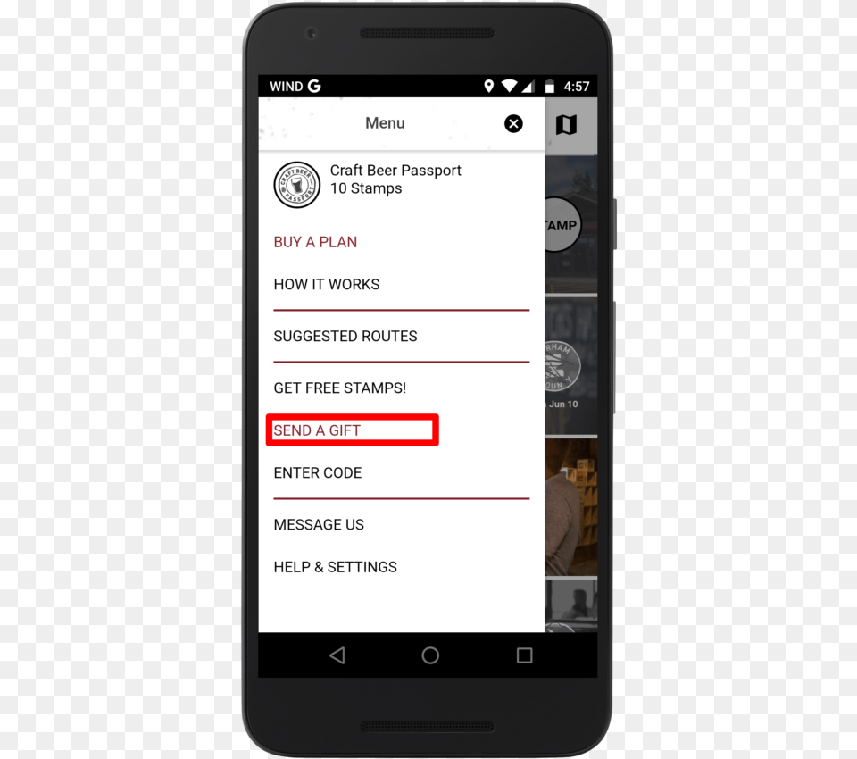 Currently The Best Way To Gift A Craft Beer Passport Google Maps Android Restaurants, Electronics, Mobile Phone, Phone, Adult Free Png