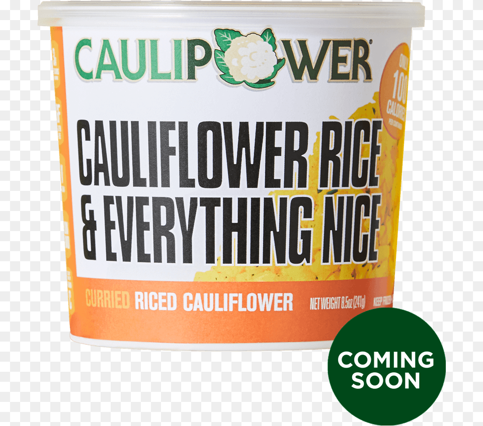 Curried Riced Cauliflower Printing, Advertisement, Food, Produce, Can Png Image