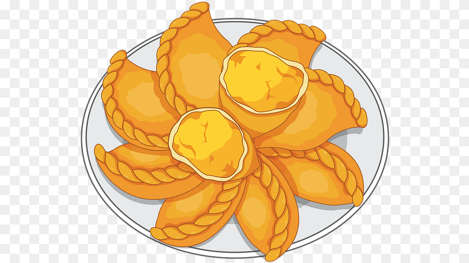 Curry Puff On Pixabay Curry Puff Cartoon, Food, Meal, Dish, Platter Free Transparent Png