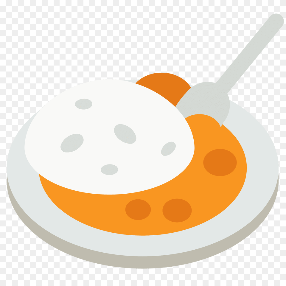 Curry Rice Emoji Clipart, Food, Meal, Cream, Dessert Png Image