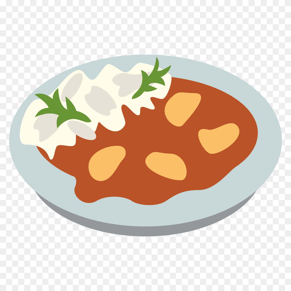 Curry Rice Emoji Clipart, Dish, Food, Food Presentation, Meal Free Png Download