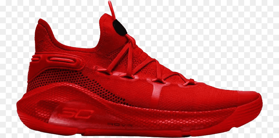 Curry Shoes Nike Red, Clothing, Footwear, Shoe, Sneaker Png Image