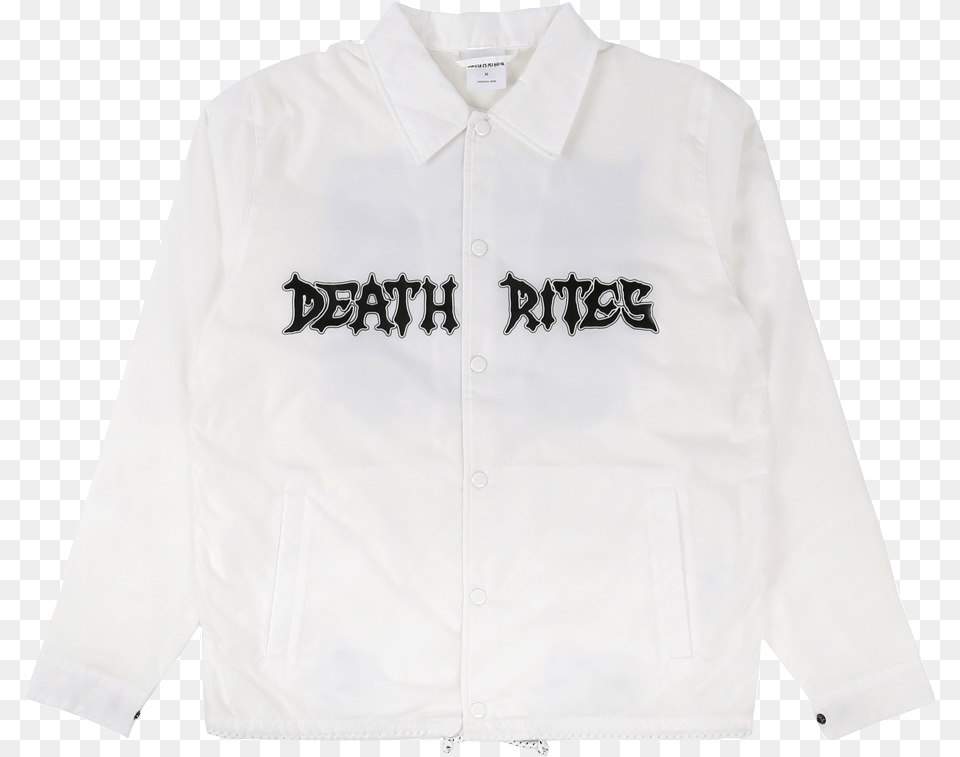 Curse Of The Pharoahs Coach Jacket White Cardigan, Clothing, Coat, Dress Shirt, Long Sleeve Free Transparent Png