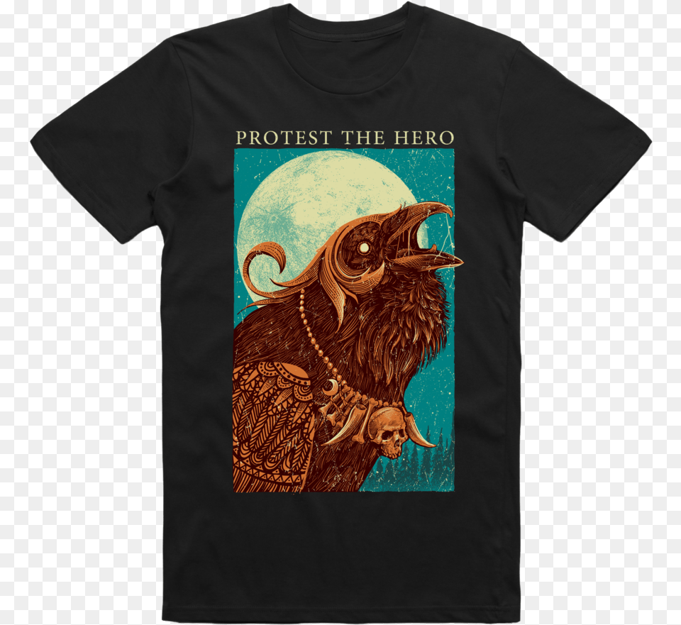 Cursed Earth Band Shirt, Clothing, T-shirt, Animal, Bird Png