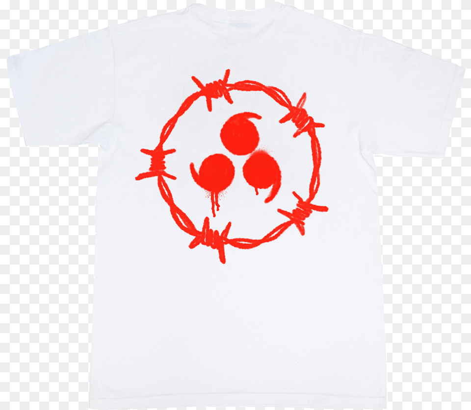 Cursed Tee White Juicewrld, Clothing, T-shirt, Stain, Shirt Free Transparent Png