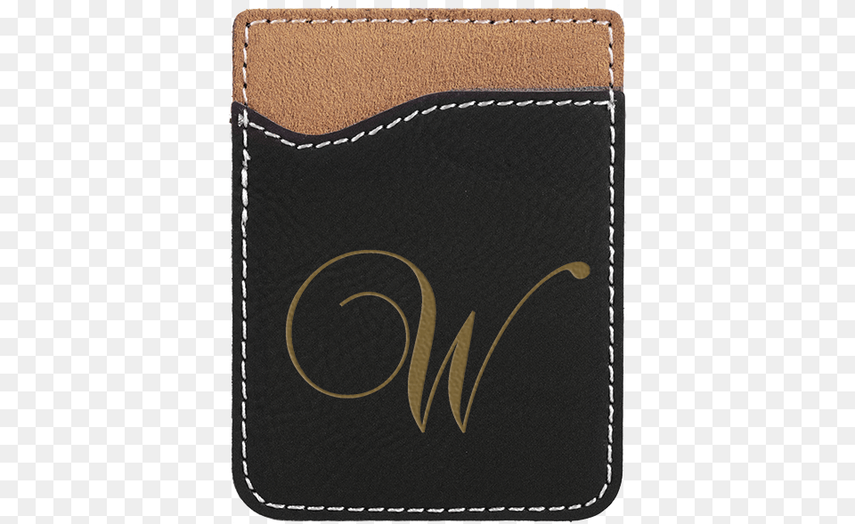 Cursive Initial Leatherette Custom Card Caddy Phone Wallet, Accessories, Home Decor, Blackboard Free Png Download