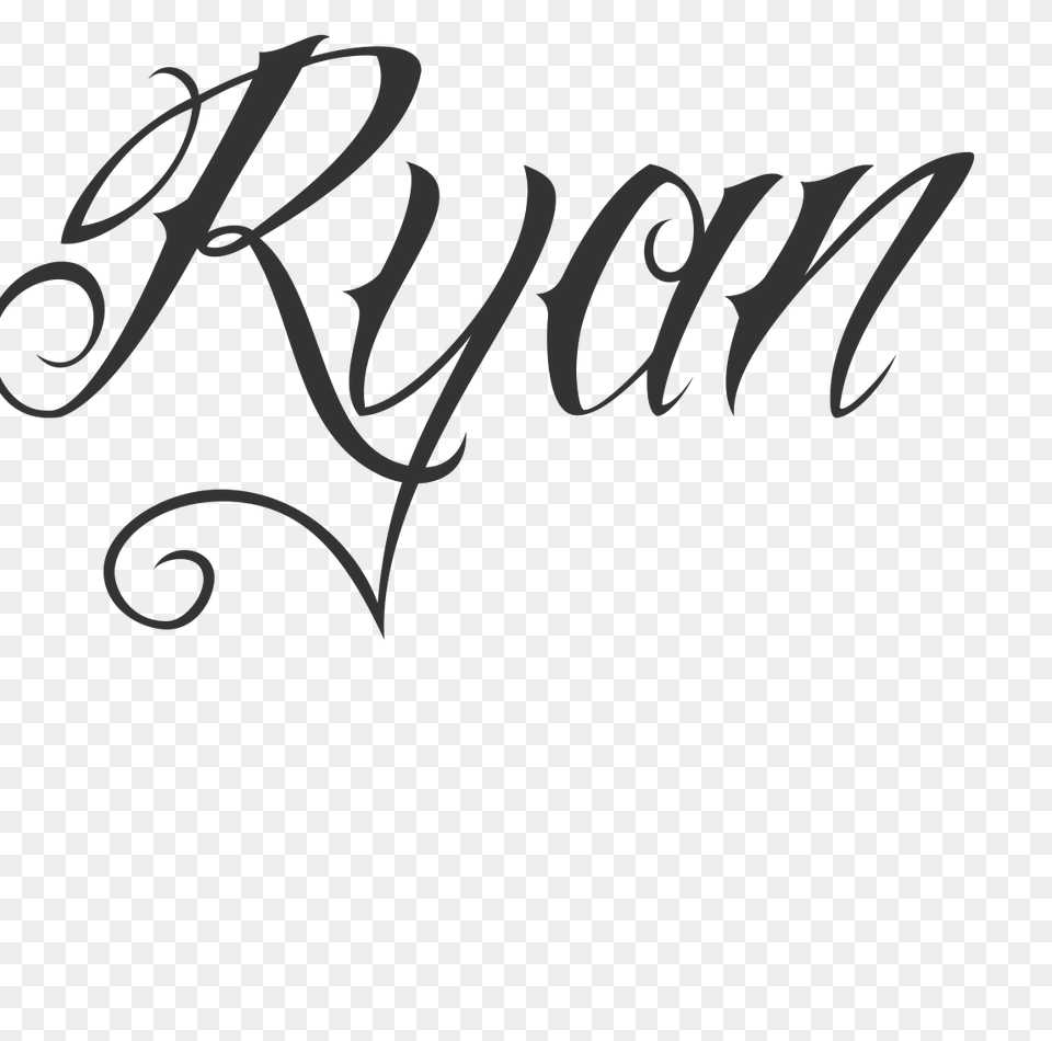Cursive Name Tattoos Ryan, Handwriting, Text, Calligraphy, Dynamite Free Transparent Png