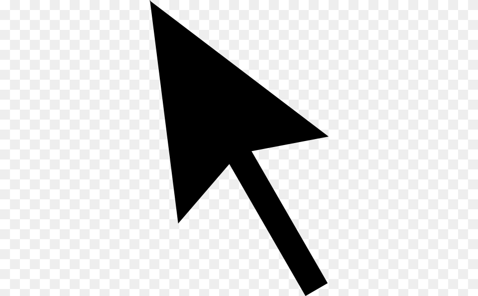 Cursor Arrow Icon Clip Art, Silhouette, Weapon, Triangle Free Png