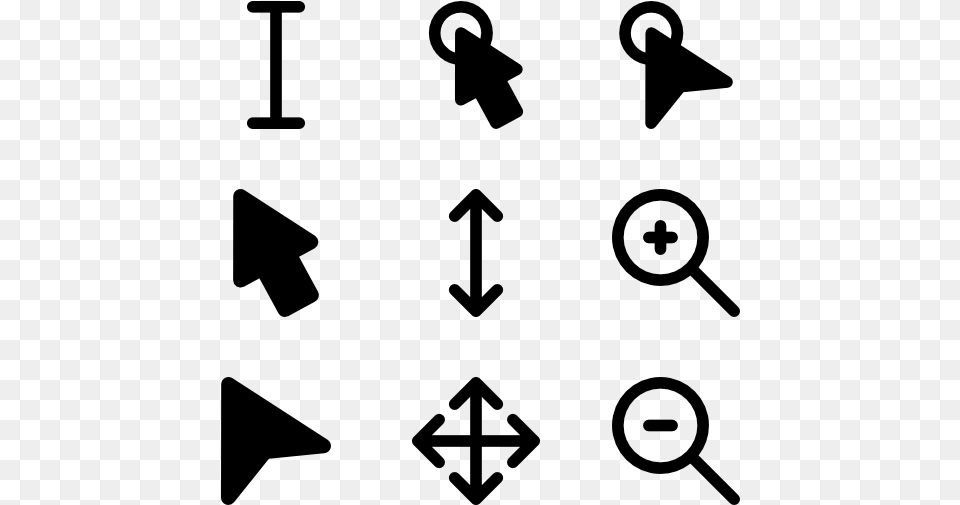 Cursor Compilation Icon Vector Scroll App, Gray Png