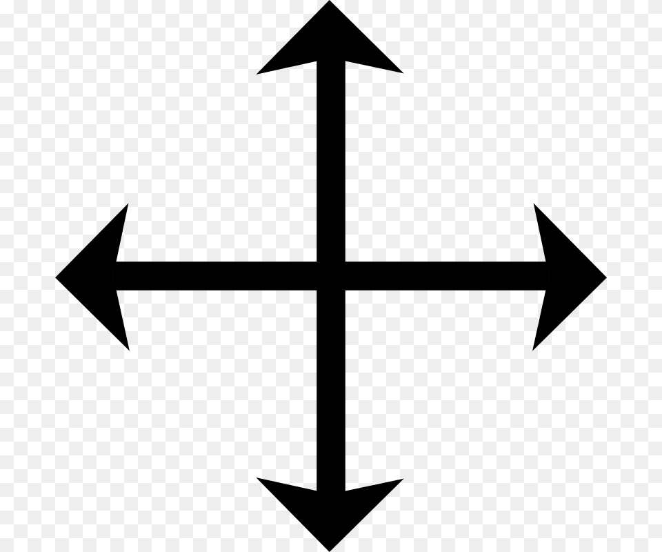 Cursor Cross Arrows Vaastu For Diagonal Plots, Gray Png Image