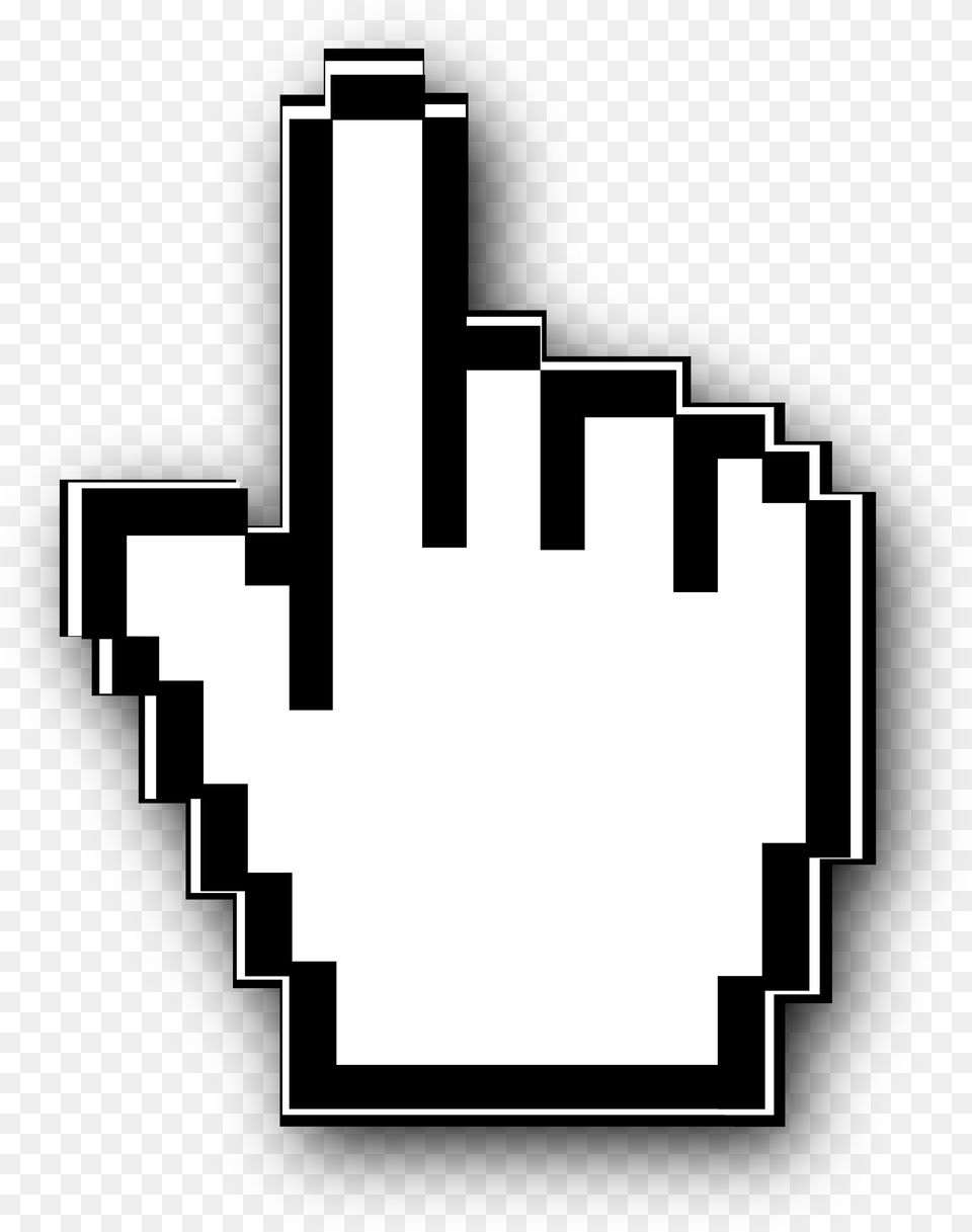 Cursor Hand Freeclipart Hand Mouse Arrow, Clothing, Glove, Stencil, Baseball Free Png Download