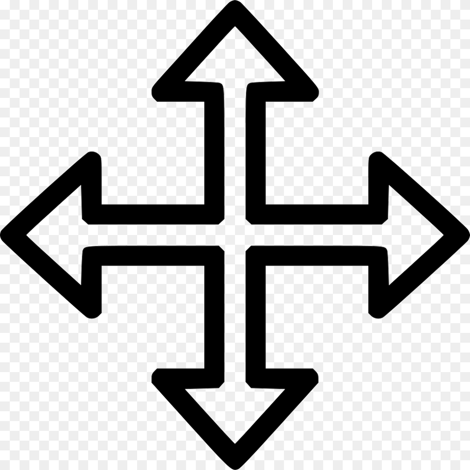 Cursor Move Hd Mouse Gta Sa, Cross, Symbol, Star Symbol Png