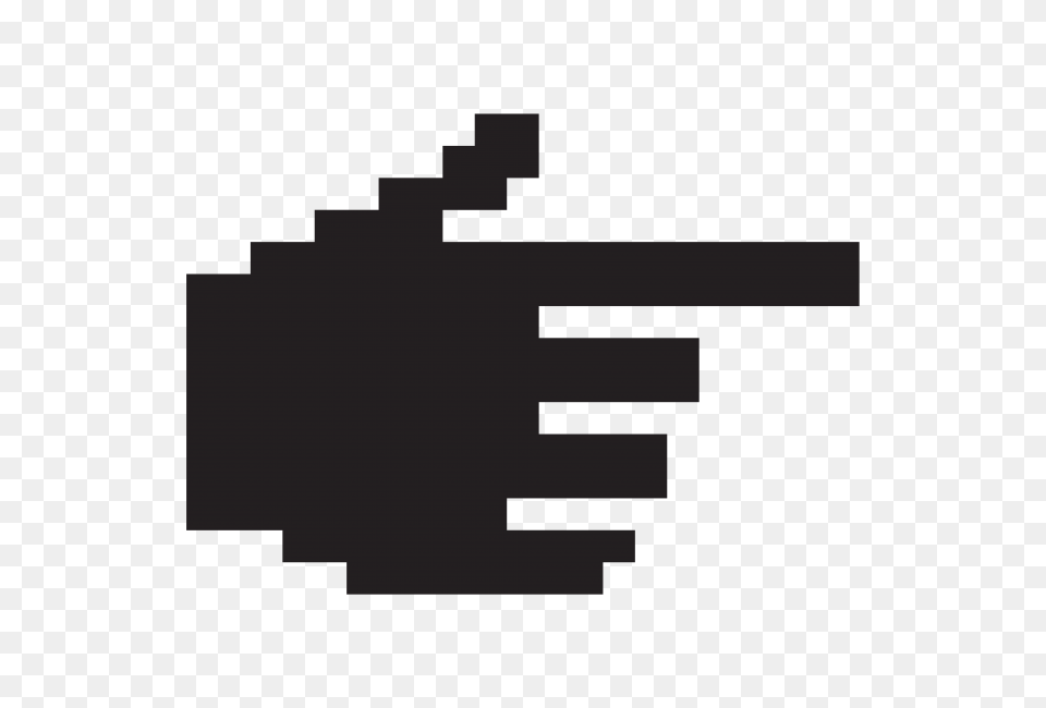 Cursor Pixel Hand Transparent Icon, Weapon, Firearm, Person, Body Part Free Png Download