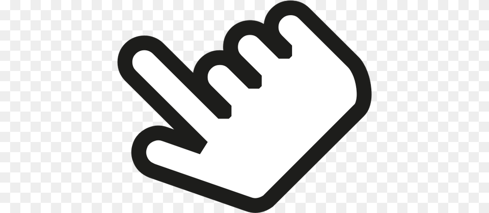 Cursor Sign, Glove, Clothing, Adapter, Electronics Free Png Download