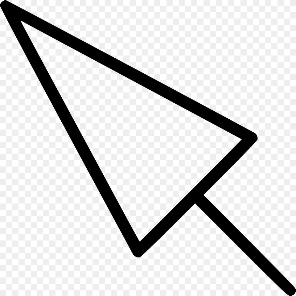 Cursor Triangle, Weapon, Bow, Arrow, Arrowhead Free Png