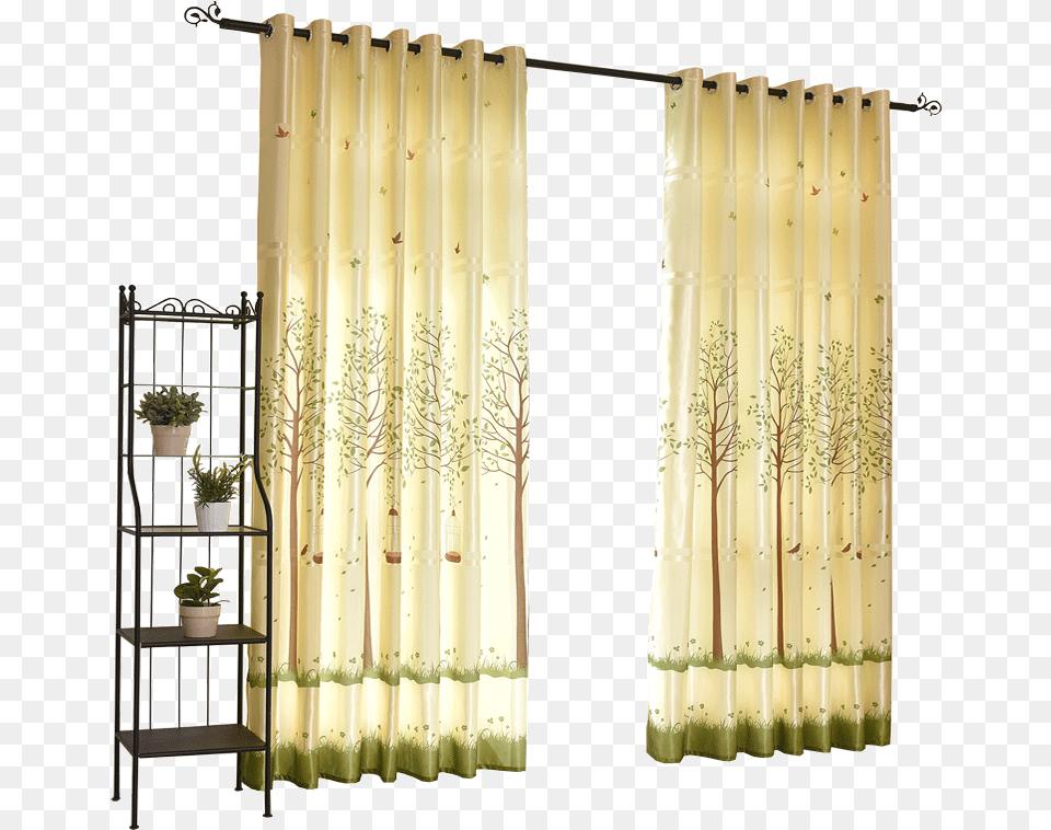 Curtain, Plant, Door, Home Decor Png Image