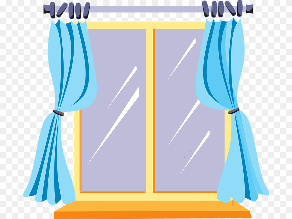 Curtain Clip Art, Door, Sliding Door, Adult, Female Free Png Download