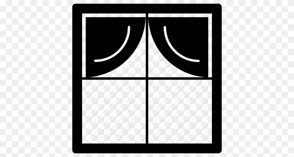 Curtain Frame Furniture Glass Window Wooden Icon, Door, Home Decor, Architecture, Building Free Png