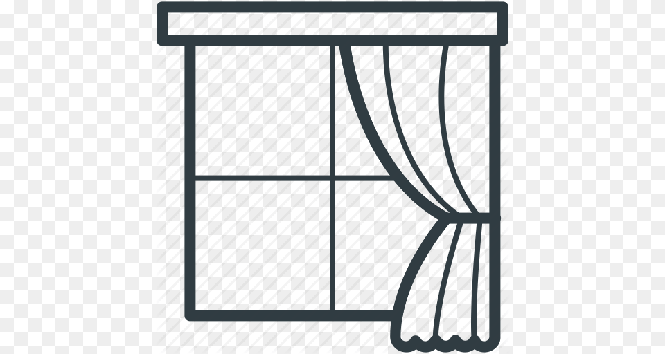 Curtain Indoor Window Real Estate Window Window Frame Icon, Gate, Home Decor Free Transparent Png