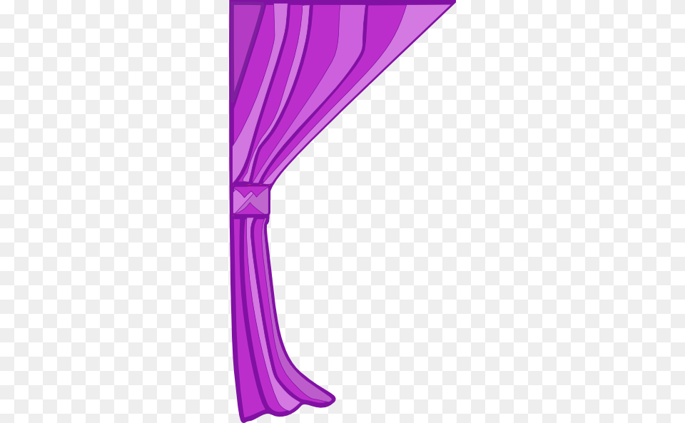 Curtain Left Clip Art, Purple Free Png
