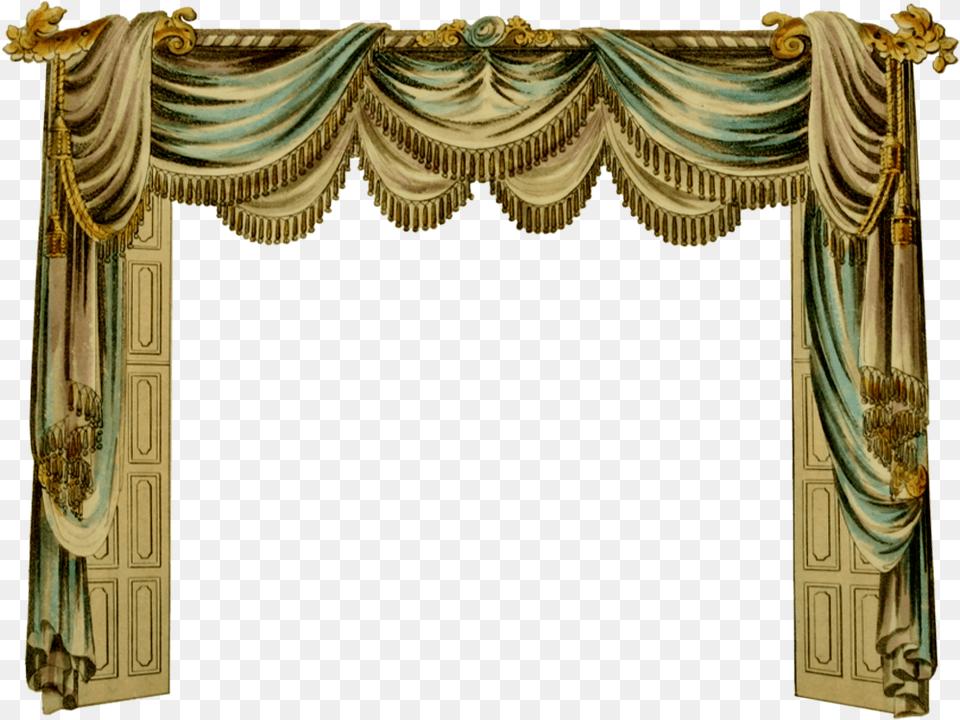 Curtain Room Paper Curtain Toy Theatre Paper Houses Vintage Curtains For Stage, Indoors, Theater Png