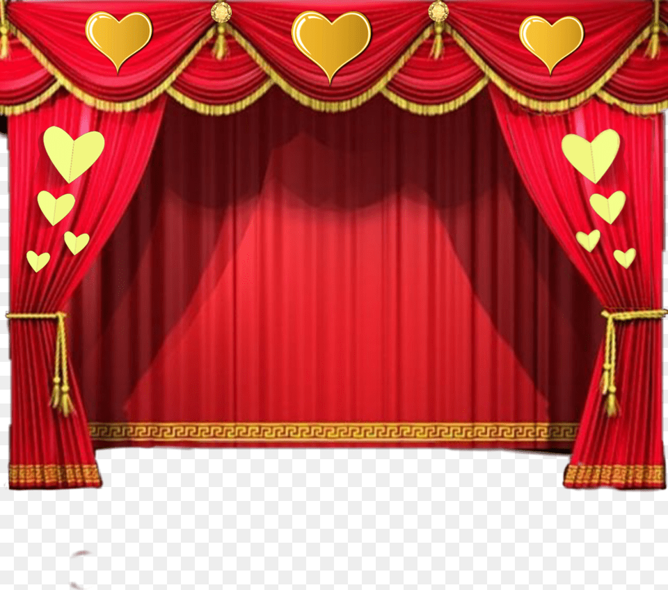 Curtains, Stage, Indoors, Theater Free Png