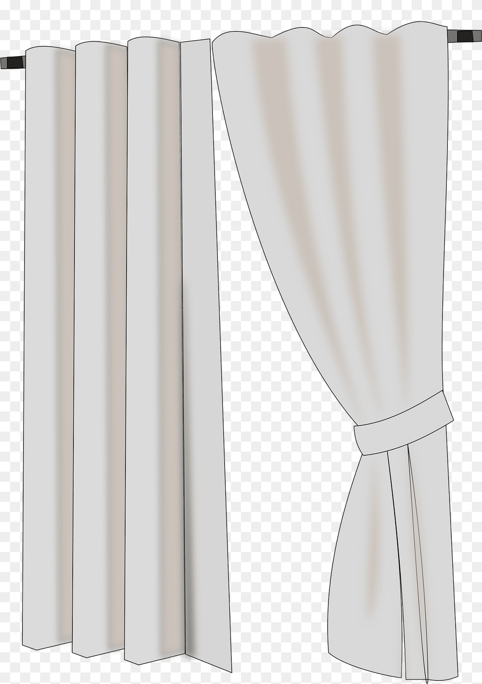 Curtains Clipart, Curtain, Home Decor Png Image