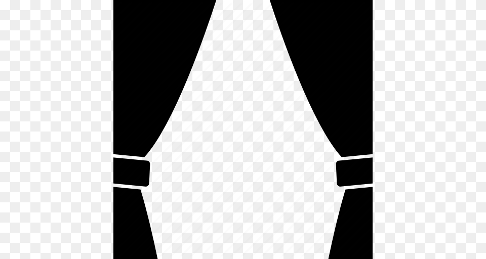 Curtains Decoration Fabric Theatre Icon, Accessories, Formal Wear, Tie, Triangle Free Png