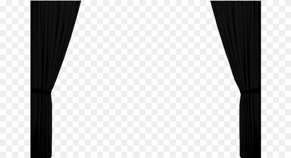 Curtains Side Black Curtain Free Png