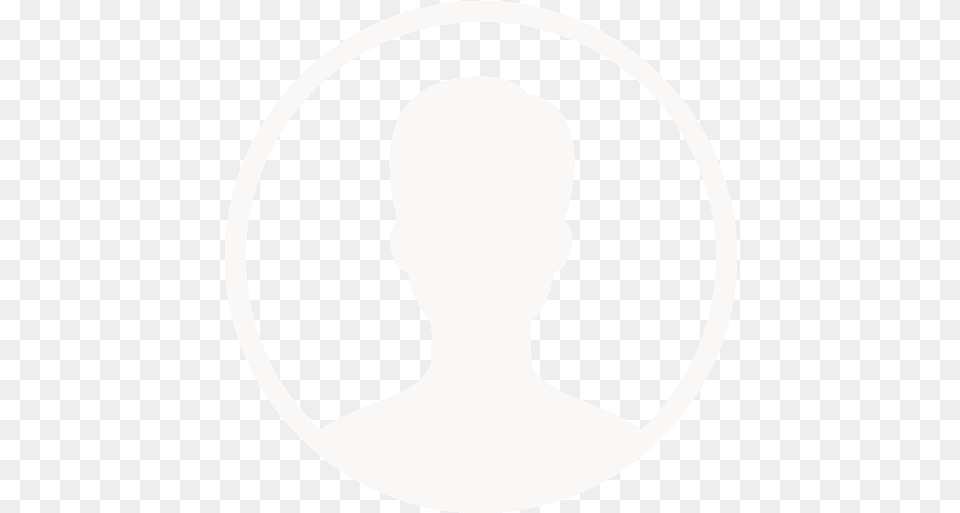 Curva Account White Icon, Silhouette, Person, Head, Neck Png