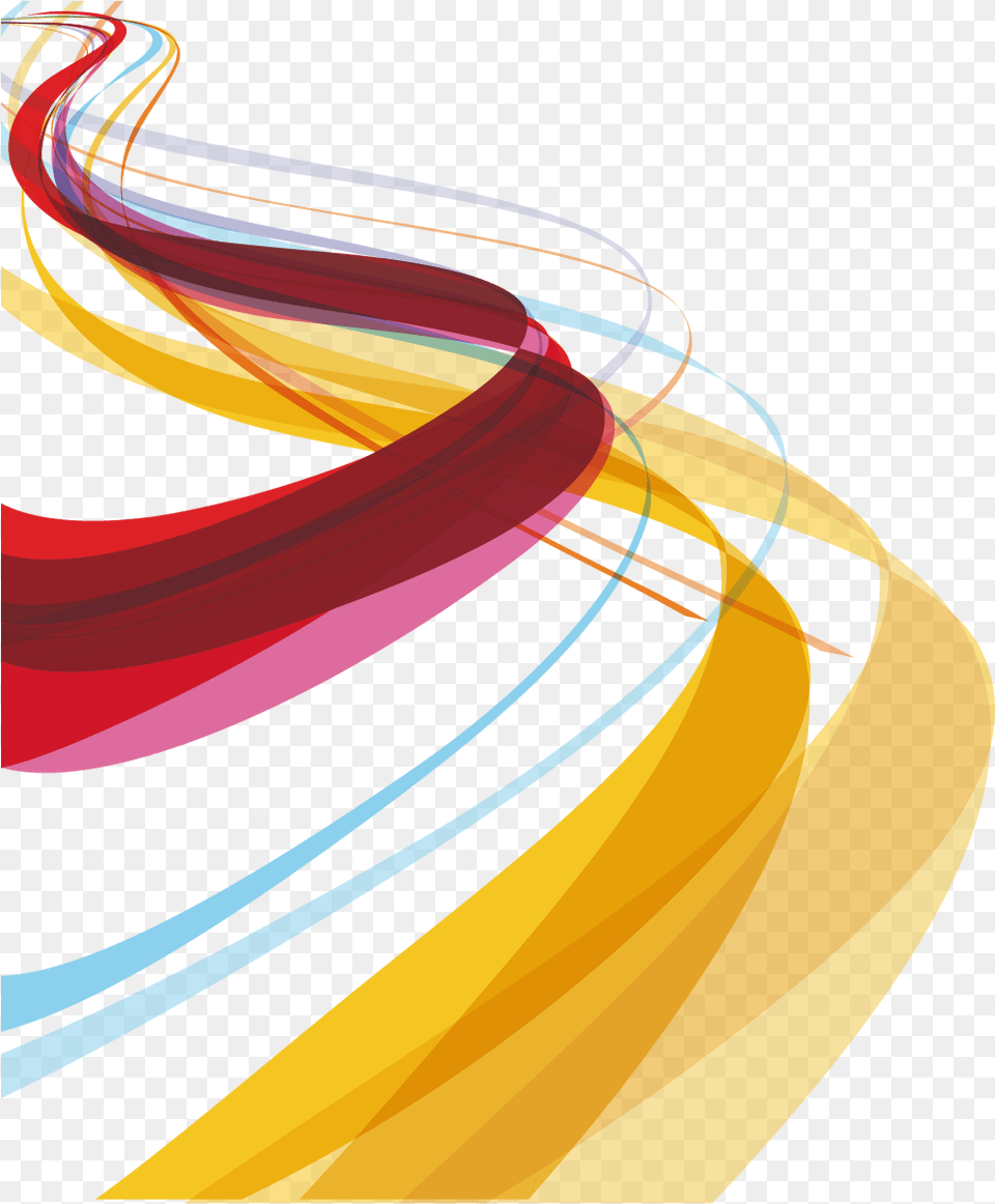 Curvas Colores Vector Lines Design, Art, Graphics, Modern Art, Pattern Free Png Download