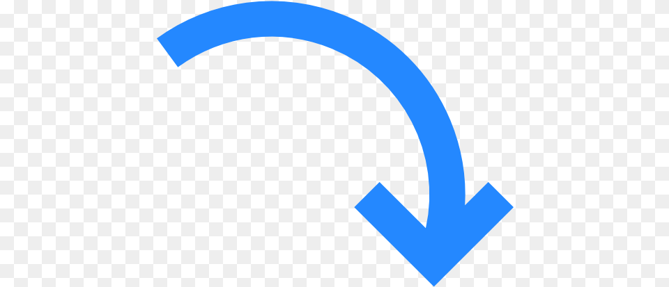 Curve Arrow Blue Curved Arrow Icon, Arch, Architecture Free Png Download