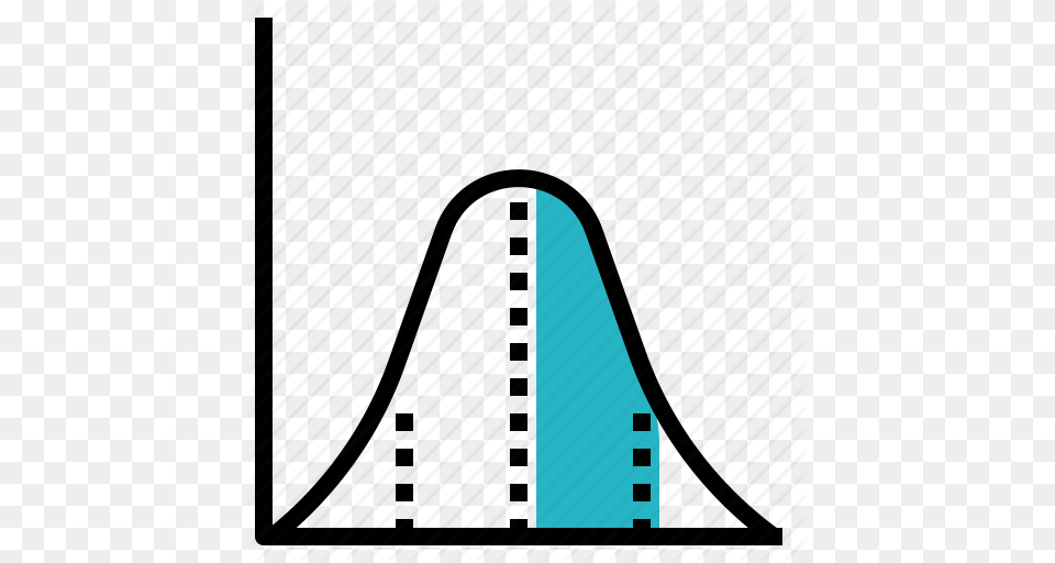 Curve Distribution Normal Percentile Icon, Triangle, Arch, Architecture, Tent Free Png