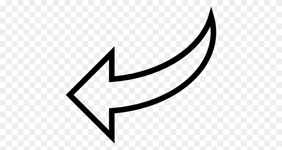 Curve Down Left Arrow, Bow, Weapon, Text, Symbol Free Png