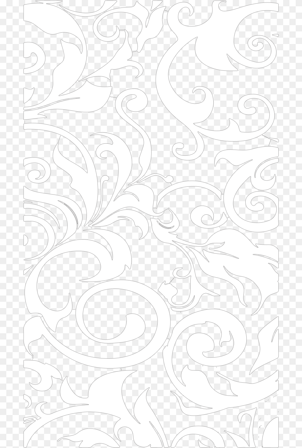 Curve French For On Steklo S Uzorom, Art, Floral Design, Graphics, Pattern Free Png Download