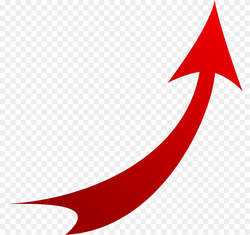 Curve Red Arrow With Red Curved Arrow, Nature, Outdoors, Night, Astronomy Png Image