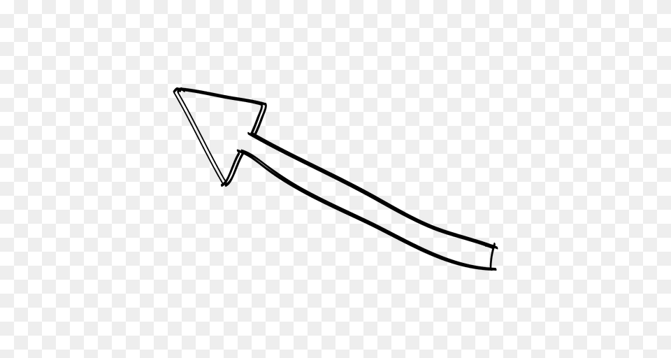 Curve Turn Arrow Drawing, Bow, Weapon, Arrowhead Free Png