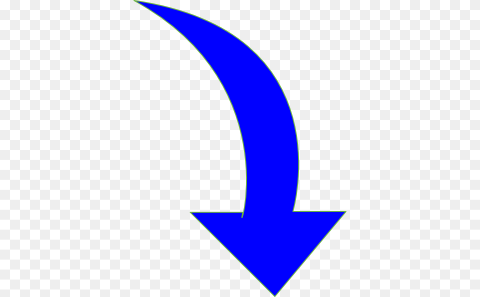 Curved Arrow Bright Blue Clip Art, Logo, Symbol Free Transparent Png